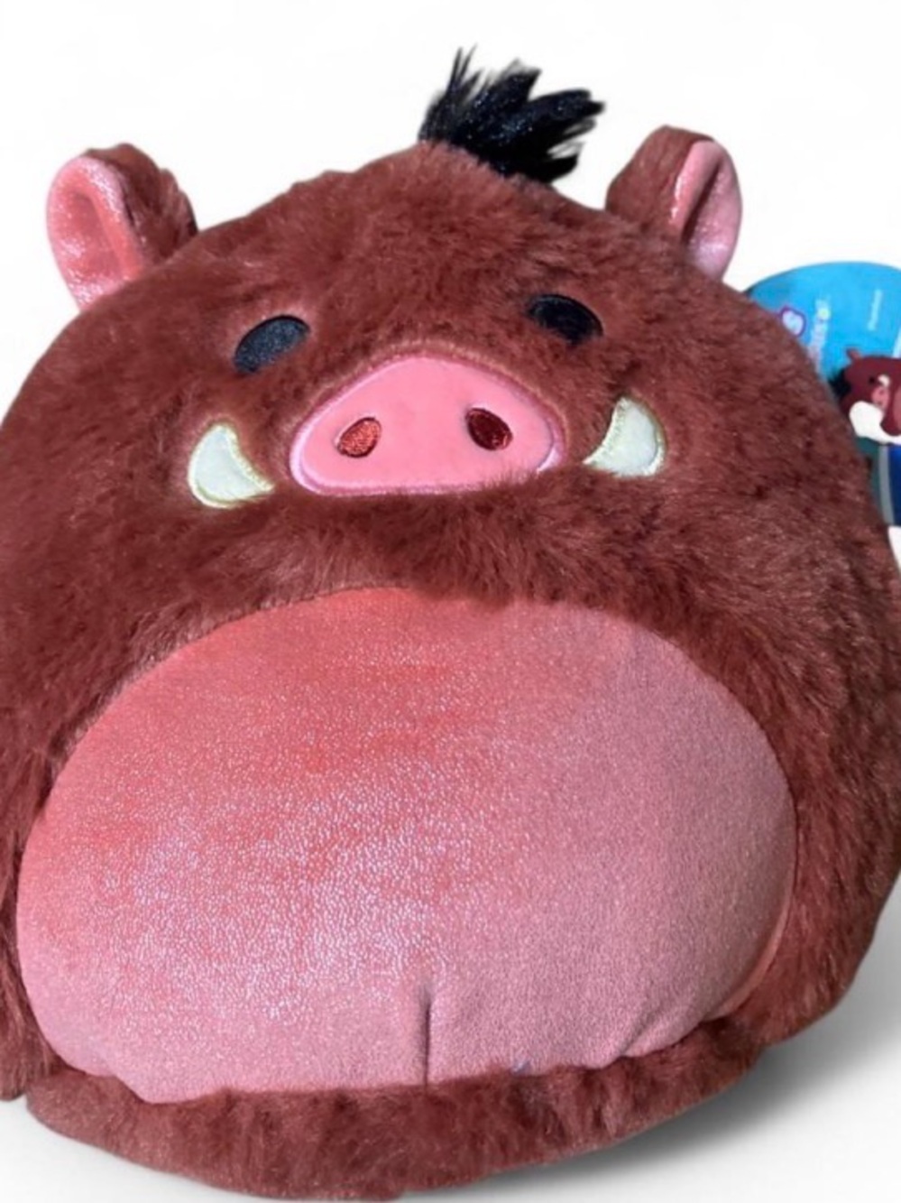 Squishmallows Brown and Pink Boar Plush